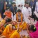 मुख्यमंत्री ने आगर-मालवा में बहनों से बंधवाई राखी और दिये उपहार