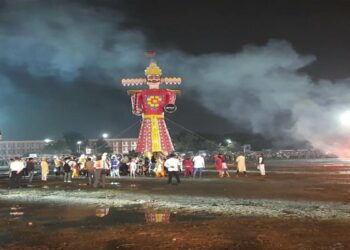 पूरे शहर में रावण है जलने को तैयार…आज शाम 5 से रात 11 बजे तक होगा रावण दहन